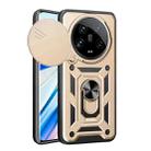 For Xiaomi 14 Ultra Sliding Camera Cover Design TPU Hybrid PC Phone Case(Gold) - 1