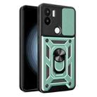 For Xiaomi Redmi A1+ Sliding Camera Cover Design TPU Hybrid PC Phone Case(Mint Green) - 1