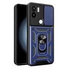 For Xiaomi Redmi A1+ Sliding Camera Cover Design TPU Hybrid PC Phone Case(Blue) - 1