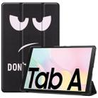 For Samsung Galaxy Tab A7 2020 T500 Colored Drawing Pattern Horizontal Flip Leather Case with Three-folding Holder & Sleep / Wake-up Function(Big Eyes) - 1