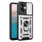 For OPPO A79 5G Global Sliding Camera Cover Design TPU Hybrid PC Phone Case(Silver) - 1