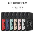 For OPPO A60 4G Sliding Camera Cover Design TPU Hybrid PC Phone Case(Mint Green) - 2