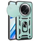 For OPPO F27 Pro / F27 Pro+ Global Sliding Camera Cover Design TPU Hybrid PC Phone Case(Mint Green) - 1