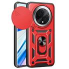 For OPPO F27 Pro / F27 Pro+ Global Sliding Camera Cover Design TPU Hybrid PC Phone Case(Red) - 1