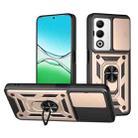 For OPPO A5 5G Global Sliding Camera Cover Design TPU+PC Phone Case(Gold) - 1