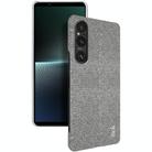 For Sony Xperia 1 V imak Ruiyi Series Cloth Texture PU + PC Phone Case(Light Grey) - 1