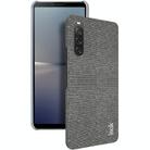 For Sony Xperia 10 V imak Ruiyi Series Cloth Texture PU + PC Phone Case(Dark Grey) - 1