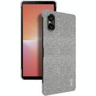 For Sony Xperia 5 V imak Ruiyi Series Cloth Texture PU + PC Phone Case(Light Grey) - 1