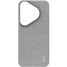 For Huawei Pura 70 imak Ruiyi Series Cloth Texture PU + PC Phone Case(Light Grey) - 2