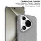 For Huawei Pura 70 imak Ruiyi Series Cloth Texture PU + PC Phone Case(Light Grey) - 3
