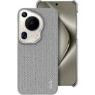 For Huawei Pura 70 Ultra imak Ruiyi Series Cloth Texture PU + PC Phone Case(Light Grey) - 1