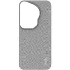For Huawei Pura 70 Ultra imak Ruiyi Series Cloth Texture PU + PC Phone Case(Light Grey) - 2