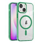 For iPhone 15 Ice Color Magnetic Series PC + Acrylic Magsafe Phone Case(Green) - 1