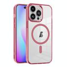 For iPhone 15 Pro Max Ice Color Magnetic Series PC + Acrylic Magsafe Phone Case(Pink) - 1