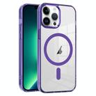 For iPhone 13 Pro Max Ice Color Magnetic Series PC + Acrylic Magsafe Phone Case(Purple) - 1