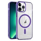 For iPhone 13 Pro Ice Color Magnetic Series PC + Acrylic Magsafe Phone Case(Purple) - 1