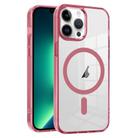 For iPhone 13 Pro Ice Color Magnetic Series TPU Hybrid Acrylic Magsafe Phone Case(Pink) - 1