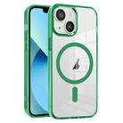 For iPhone 13 Ice Color Magnetic Series TPU Hybrid Acrylic Magsafe Phone Case(Green) - 1