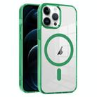 For iPhone 12 Pro Ice Color Magnetic Series PC + Acrylic Magsafe Phone Case(Green) - 1