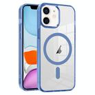 For iPhone 11 Ice Color Magnetic Series PC + Acrylic Magsafe Phone Case(Far Peak Blue) - 1