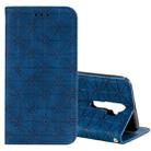 For OPPO A9 (2020) / A5 (2020) / A11X Lucky Flowers Embossing Pattern Magnetic Horizontal Flip Leather Case with Holder & Card Slots(Dark Blue) - 1