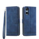 For Sony Xperia 5 V Dierfeng Dream Line TPU + PU Leather Phone Case(Blue) - 1