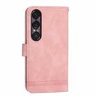 For Sony Xperia 1 VII Dierfeng Dream Line TPU + PU Leather Phone Case(Pink) - 3