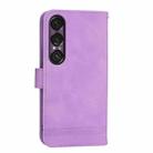 For Sony Xperia 1 VII Dierfeng Dream Line TPU + PU Leather Phone Case(Purple) - 3