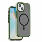 For iPhone 15 WIWU ZKK-012 Airbag Skin Feel MagSafe Phone Case(Green) - 1