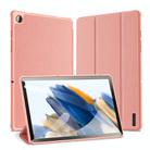 For Samsung Galaxy Tab A9+ DUX DUCIS Domo Series Magnetic Flip Leather Tablet Case(Pink) - 1