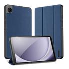 For Samsung Galaxy Tab A9 DUX DUCIS Domo Series Magnetic Flip Leather Tablet Case(Blue) - 1