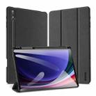 For Samsung Galaxy Tab S10+ DUX DUCIS Domo Series Magnetic Flip Leather Tablet Case(Black) - 1