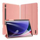 For Samsung Galaxy Tab S10+ DUX DUCIS Domo Series Magnetic Flip Leather Tablet Case(Pink) - 1