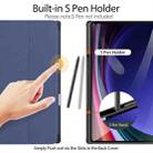 For Samsung Galaxy Tab S10 Ultra DUX DUCIS Domo Series Magnetic Flip Leather Tablet Case(Blue) - 2