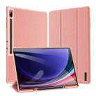 For Samsung Galaxy Tab S10 Ultra DUX DUCIS Domo Series Magnetic Flip Leather Tablet Case(Pink) - 1