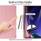 For Samsung Galaxy Tab S10 Ultra DUX DUCIS Domo Series Magnetic Flip Leather Tablet Case(Pink) - 2