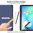 For Samsung Galaxy Tab S10 FE+ DUX DUCIS Domo Series Magnetic Flip Leather Tablet Case(Blue) - 2