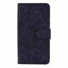 For iPhone 16 Pro Max Mandala Embossed Dual-Fold Calf Leather Phone Case(Black) - 2