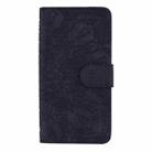 For iPhone 16 Pro Mandala Embossed Dual-Fold Calf Leather Phone Case(Black) - 2