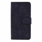 For iPhone 16 Plus Mandala Embossed Dual-Fold Calf Leather Phone Case(Black) - 2