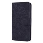For iPhone 17 Pro Max Mandala Embossed Dual-Fold Calf Leather Phone Case(Black) - 2