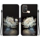 For ZTE Blade A52 Crystal Texture Colored Drawing Leather Phone Case(Crystal Peony) - 1