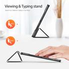 For Lenovo Idea Tab Pro DUX DUCIS Domo Series Magnetic Flip Leather Tablet Case(Black) - 3