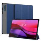 For Lenovo Yoga Tab Plus DUX DUCIS Domo Series Magnetic Flip Leather Tablet Case(Blue) - 2