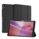 For Lenovo Tab K9 / Tab One DUX DUCIS Domo Series Magnetic Flip Leather Tablet Case(Black) - 2