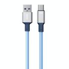 WK WDC-17 6A USB to USB-C/Type-C Silicone Data Cable, Length: 1.2m(Blue) - 1