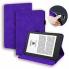 For Amazon Kindle Paperwhite 12th 2024 Calf Texture Embossed Leather Tablet Case(Purple) - 1