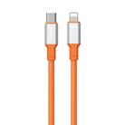 WK WDC-17 PD 20W USB-C/Type-C to 8 Pin Silicone Data Cable, Length: 1.2m(Orange) - 1