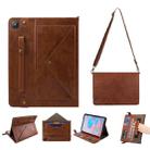 For Samsung Galaxy Tab S6 Lite P610/P615 Envelope Horizontal Flip PU Leather Case with Card Slots & Pen Slots & Holder & Wallet & Photo Frame & Shoulder Strap(Brown) - 1