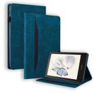 For Amazon Kindle Paperwhite 12th 2024 Splicing Shockproof Leather Tablet Case(Blue) - 1